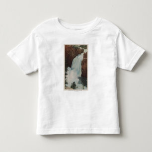 Yellowstone WYView av Yellowstone River nedgångar T-shirt
