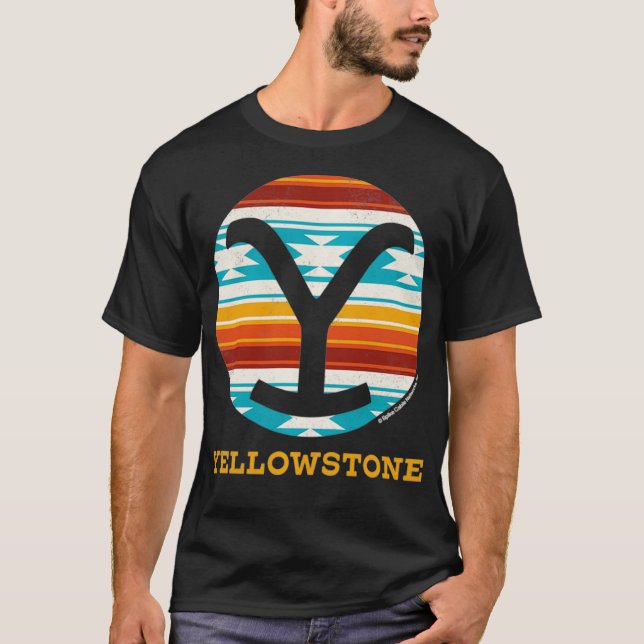 Yellowstone Y Brand Western Blanket T Shirt (Framsida)