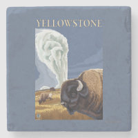 YellowstoneBison med gammalt troget