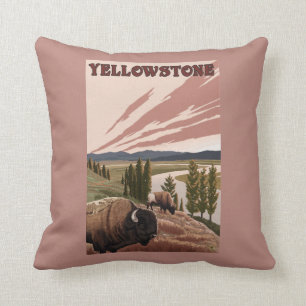 YellowstoneBison plats Kudde
