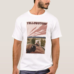 YellowstoneBison plats Tee