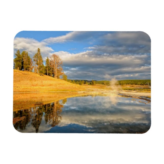 Yellowstones landskap magnet (Horisontell)