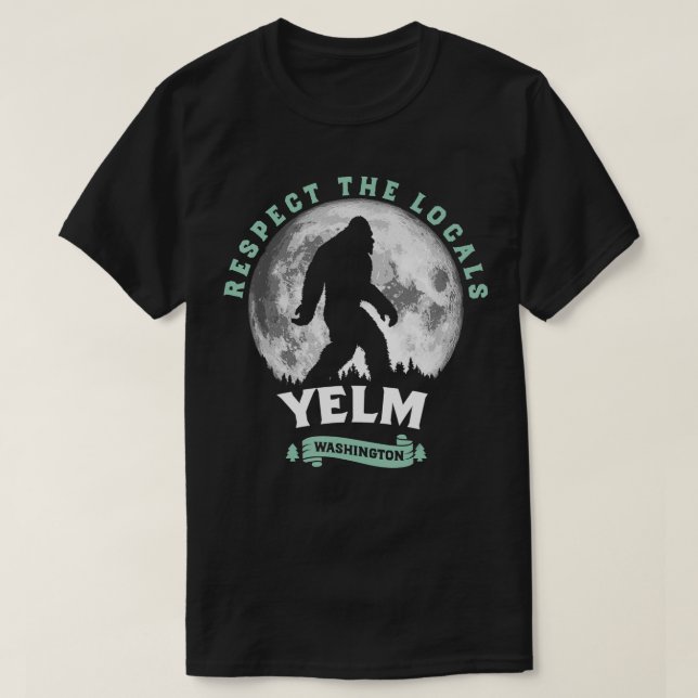 Yelm WA respekterar den fullständiga versionen av  T Shirt (Design framsida)