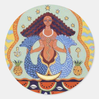 Yemanja Runt Klistermärke