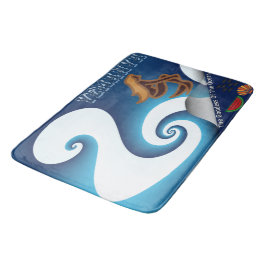 Yemanya guddess gudinna i havet badrumsmatta