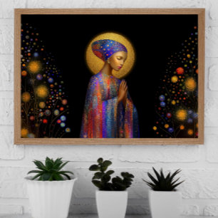 Yemaya Goddess för Kärlek Protection Healing Portr Poster