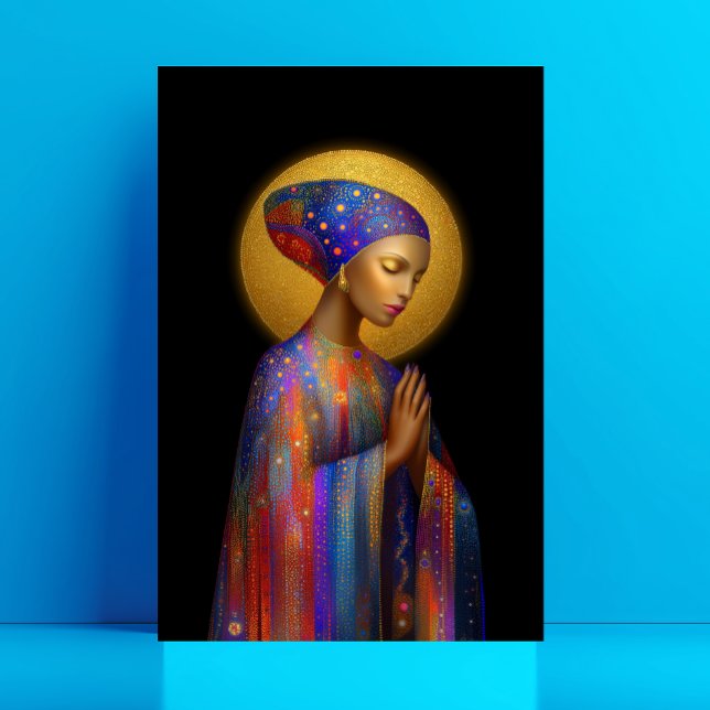 Yemaya Goddess för Kärlek Protection Healing Portr Vykort (Skapare uppladdad)