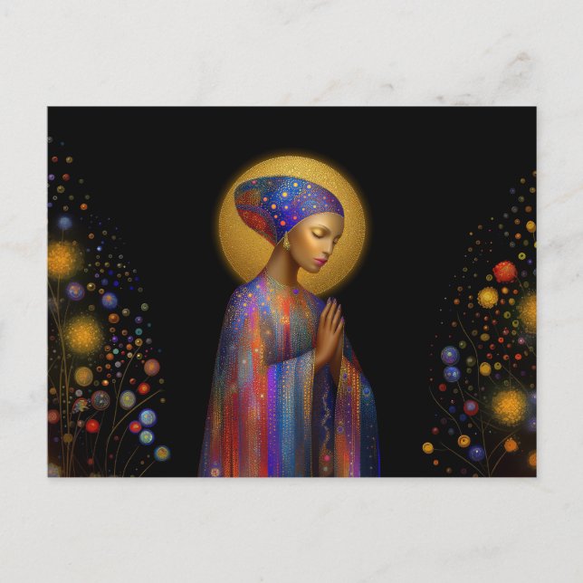 Yemaya Goddess för Kärlek Protection Healing Portr Vykort (Framsida)