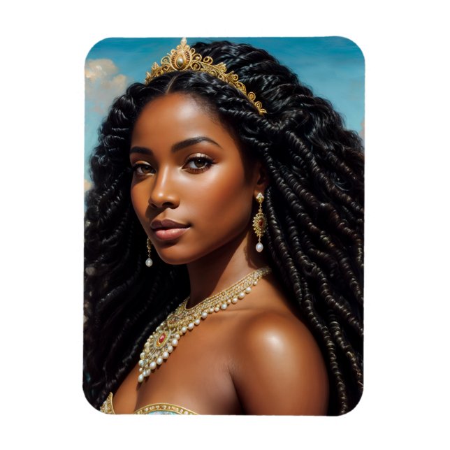 Yemaya Orisha Vatten Goddess Art Magnet (Vertikal)