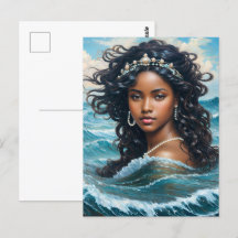 Yemaya Orisha Vatten Goddess Ocean Art