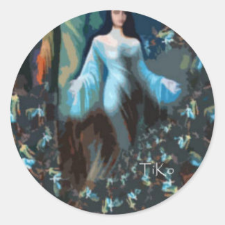 yemaya runt klistermärke