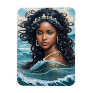 Yemaya Vatten Goddess Orisha Art Magnet