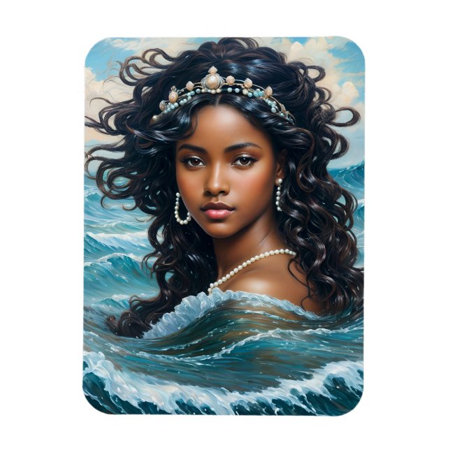Yemaya Vatten Goddess Orisha Art Magnet (Vertikal)