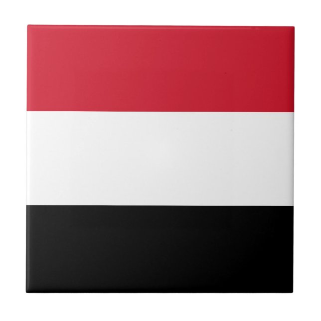 Yemen flagga kakelplatta (Framsidan)