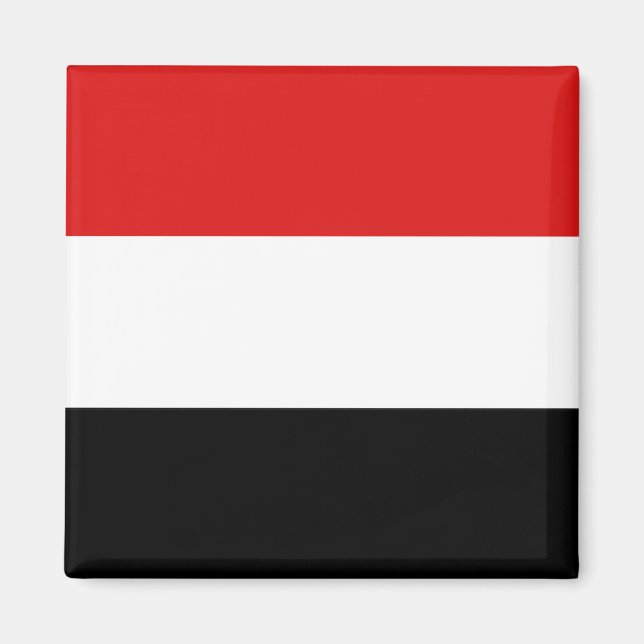 Yemen Flagga Magnet (Framsidan)
