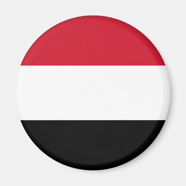 Yemen Flagga Magnet (Framsidan)