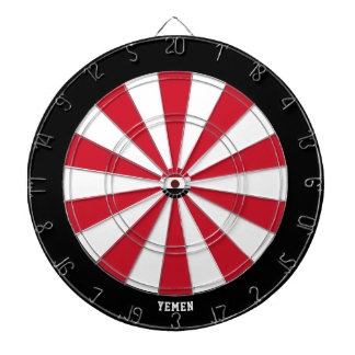 Yemen Flagga Patriots Bullseye Darttavla