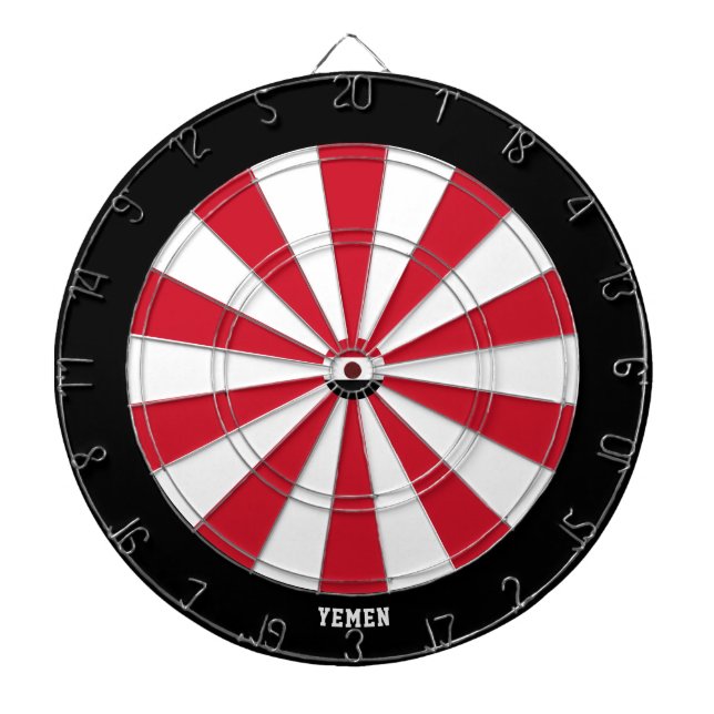 Yemen Flagga Patriots Bullseye Darttavla (Framsidan)