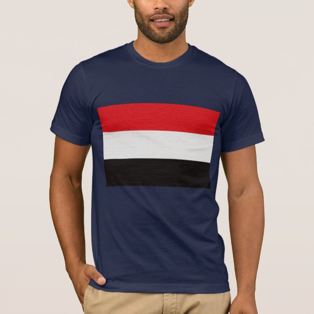 Yemen flagga t-shirt (Framsida)