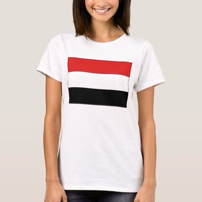 Yemen Flagga x Karta T-Shirt (Framsida)