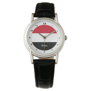 Yemen Flagga & Yemen trendig mode /design watch Armbandsur