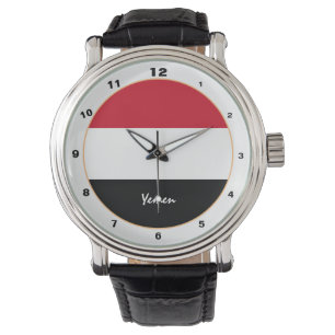 Yemen Flagga & Yemen trendig mode /design watch Armbandsur