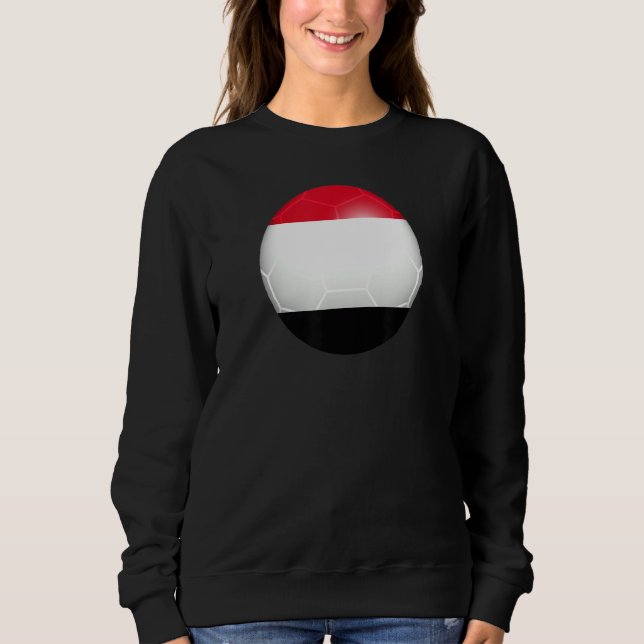Yemen Futbol Flagga T Shirt (Framsida)
