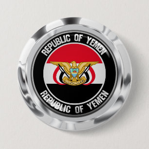 Yemen rundaEmblem Knapp
