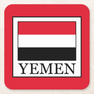 Yemen Underlägg Papper Kvadrat