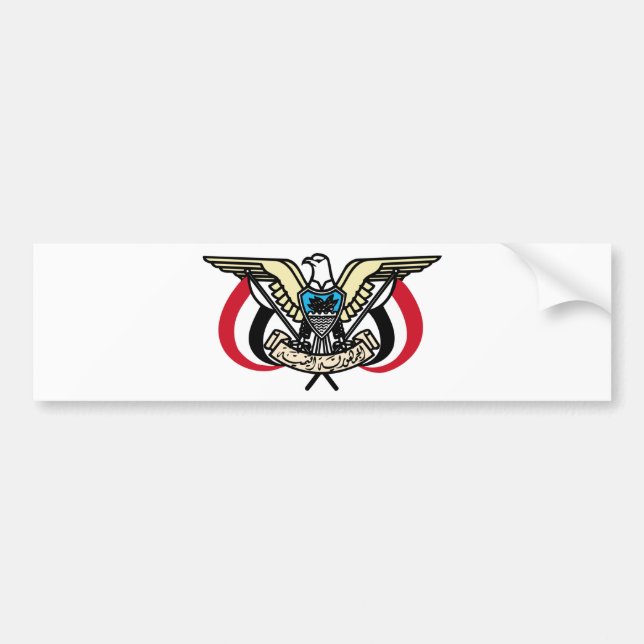 Yemen vapensköld bildekal (Framsidan)