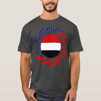 Yemeni American Multinational Patriot Flagga T Shirt