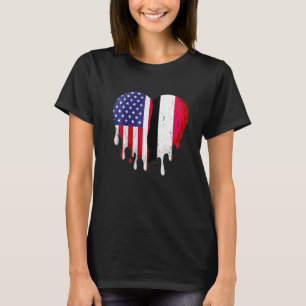 Yemeni-amerikansk patriot hemland smältande hjärta t shirt