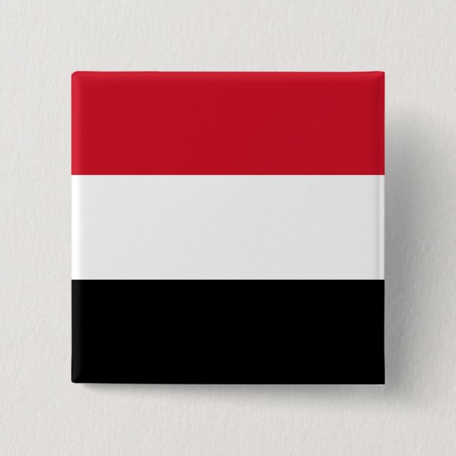 Yemeni Flagga Knapp (Framsida)