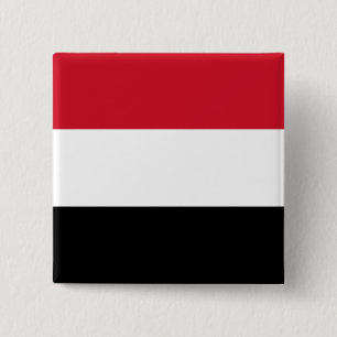 Yemeni Flagga Knapp