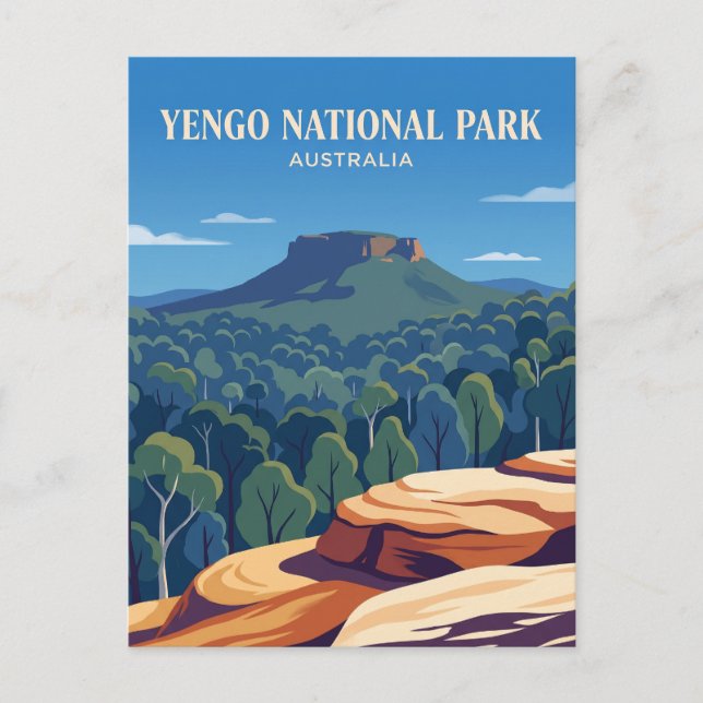 Yengo nationalpark Australien Vykort (Framsida)