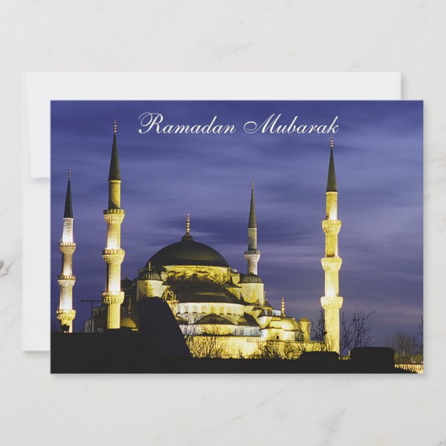Yeni Valide Mosque-inbjudan Inbjudningar (Framsida)