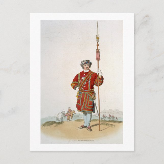 Yeoman of the Kung Guard från Costume of Underbar Vykort (Framsida)