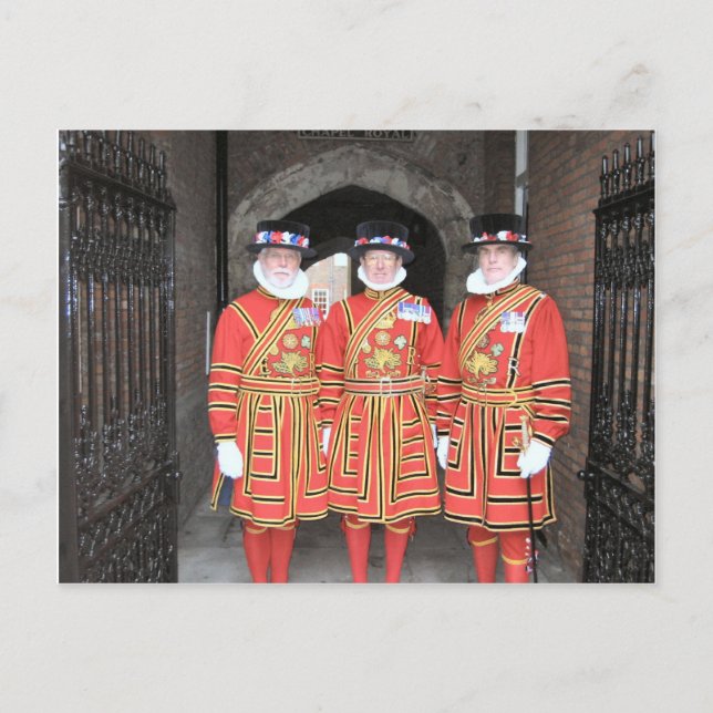 Yeoman warders, Beefeaters, på Windsor Castle Vykort (Framsida)