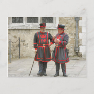 Yeoman Warders i traditionell vinterdräkt Vykort