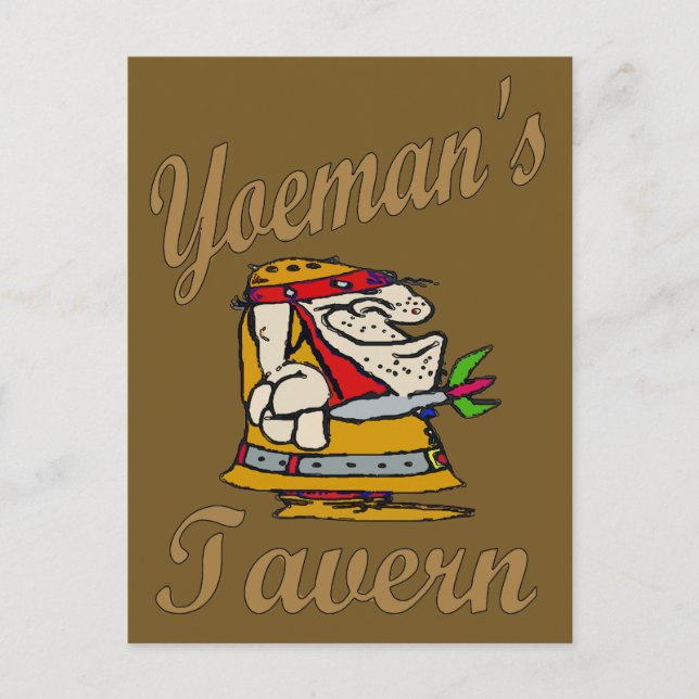 Yeoman's Tavern, Dart Player Vykort (Framsida)