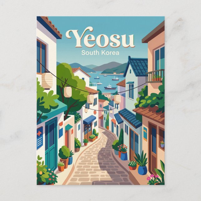 Yeosu gränd Sydkorea Vykort (Framsida)