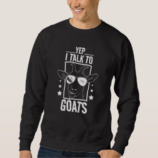 Yep I Talk To Goats Lång Ärmad Tröja