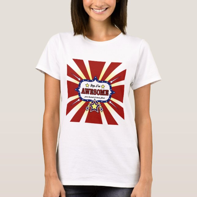 Yep! Mig förmiddagfantastisk Tee Shirt (Framsida)
