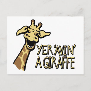 Yer 'avin' a giraffe slang cockney humor vycard vykort