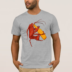 Yer Drinking Lobster Funny Seafood Gag Graphic T Shirt