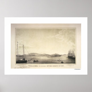 Yerba Buena (numera San Francisco) Vår 1837 Poster