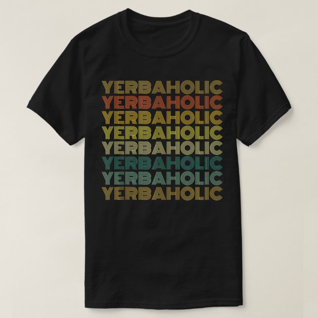 Yerba Mate Tea Drink Retro 1 T Shirt (Design framsida)