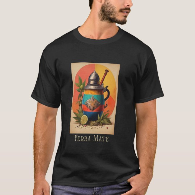 Yerba Mate Vintage Psychedelic T Shirt (Framsida)