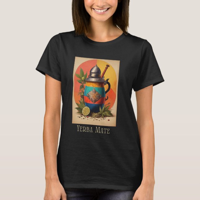 Yerba Mate Vintage Psychedelic T Shirt (Framsida)