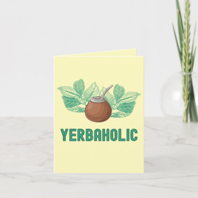 yerbahok - Funny Yerba Mate Hälsning Kort (Framsida)